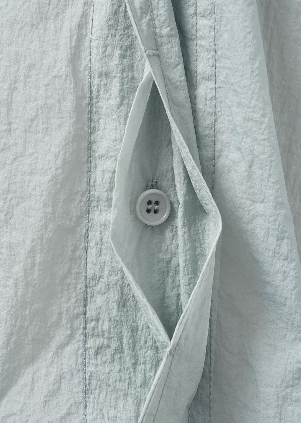 sheer nylon oversized shirts, blue