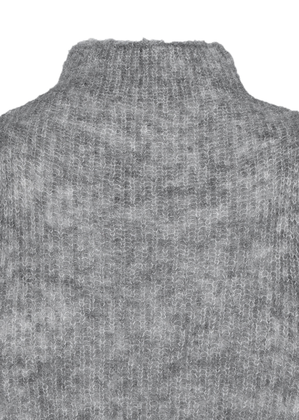 sheer sleeveless top, melange grey