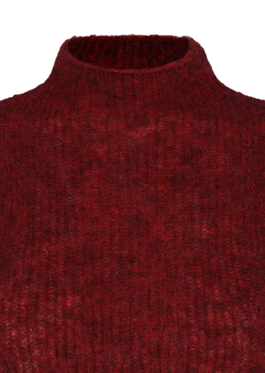 sheer sleeveless top, red