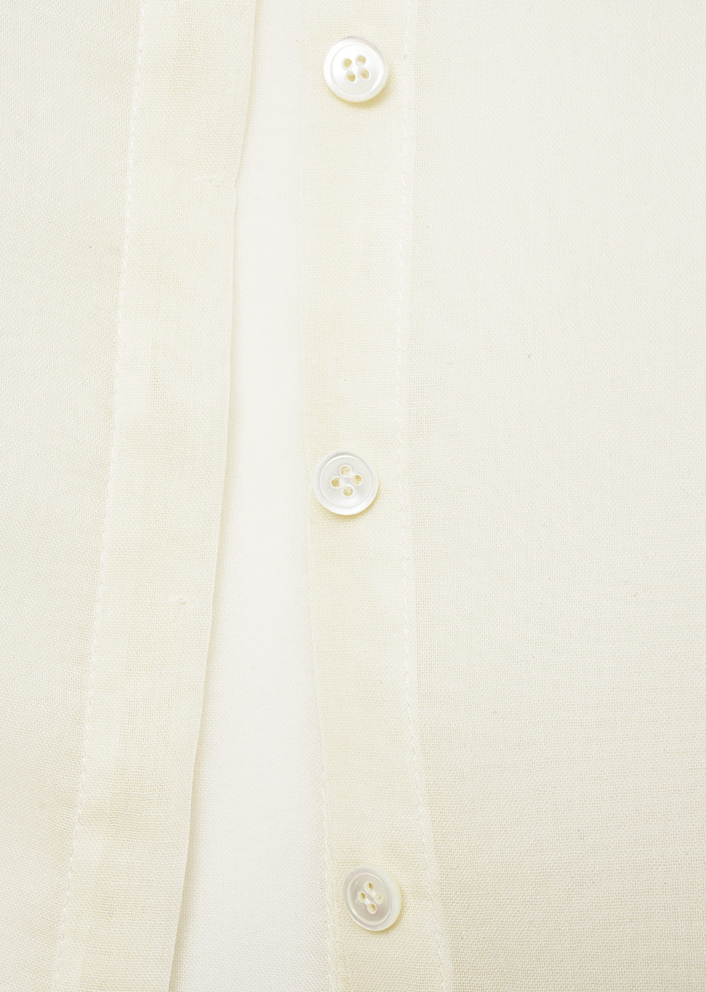 sheer slim fit shirts, ivory
