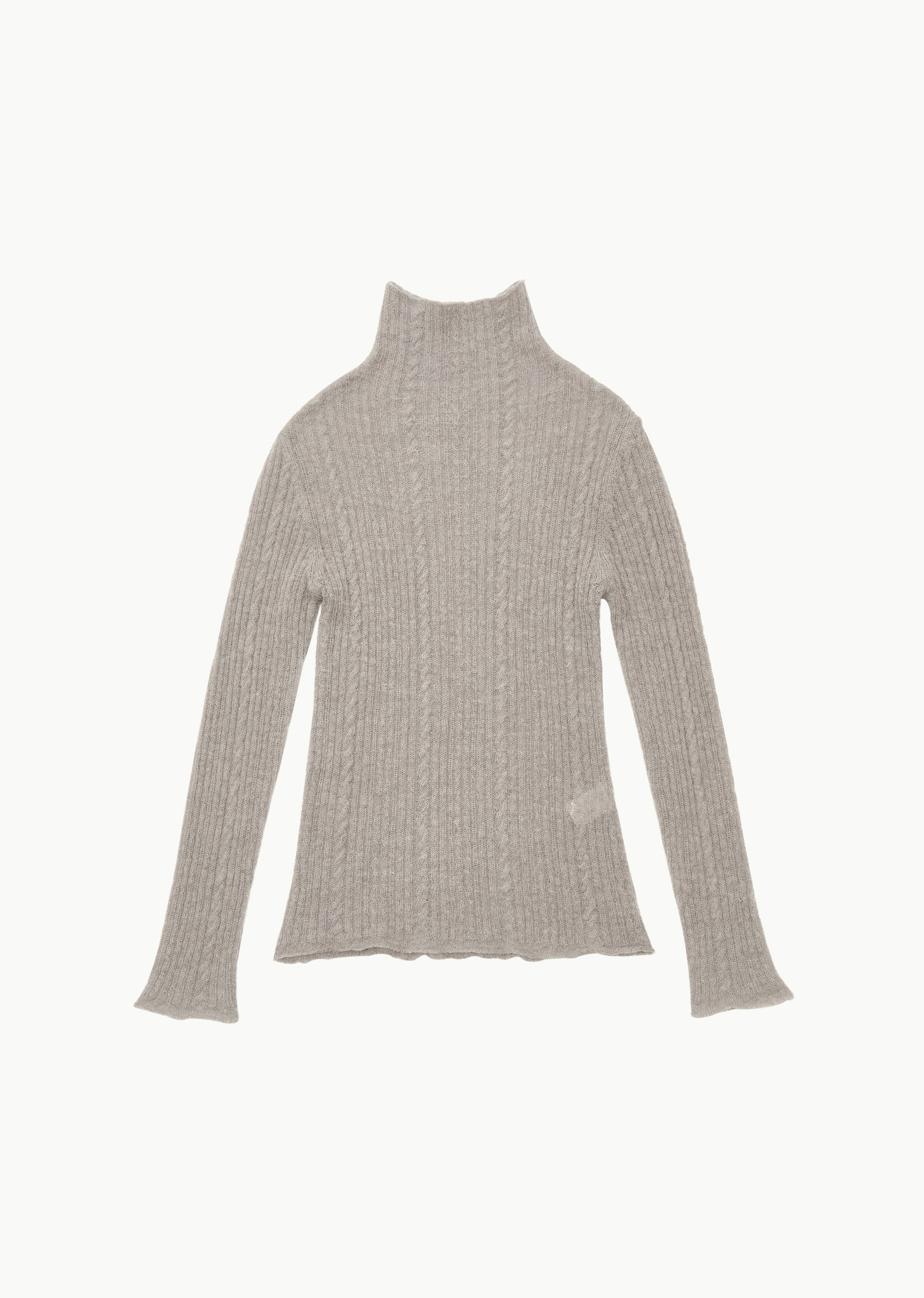 SHEER TURTLE NECK PULLOVER (2 COLORS)