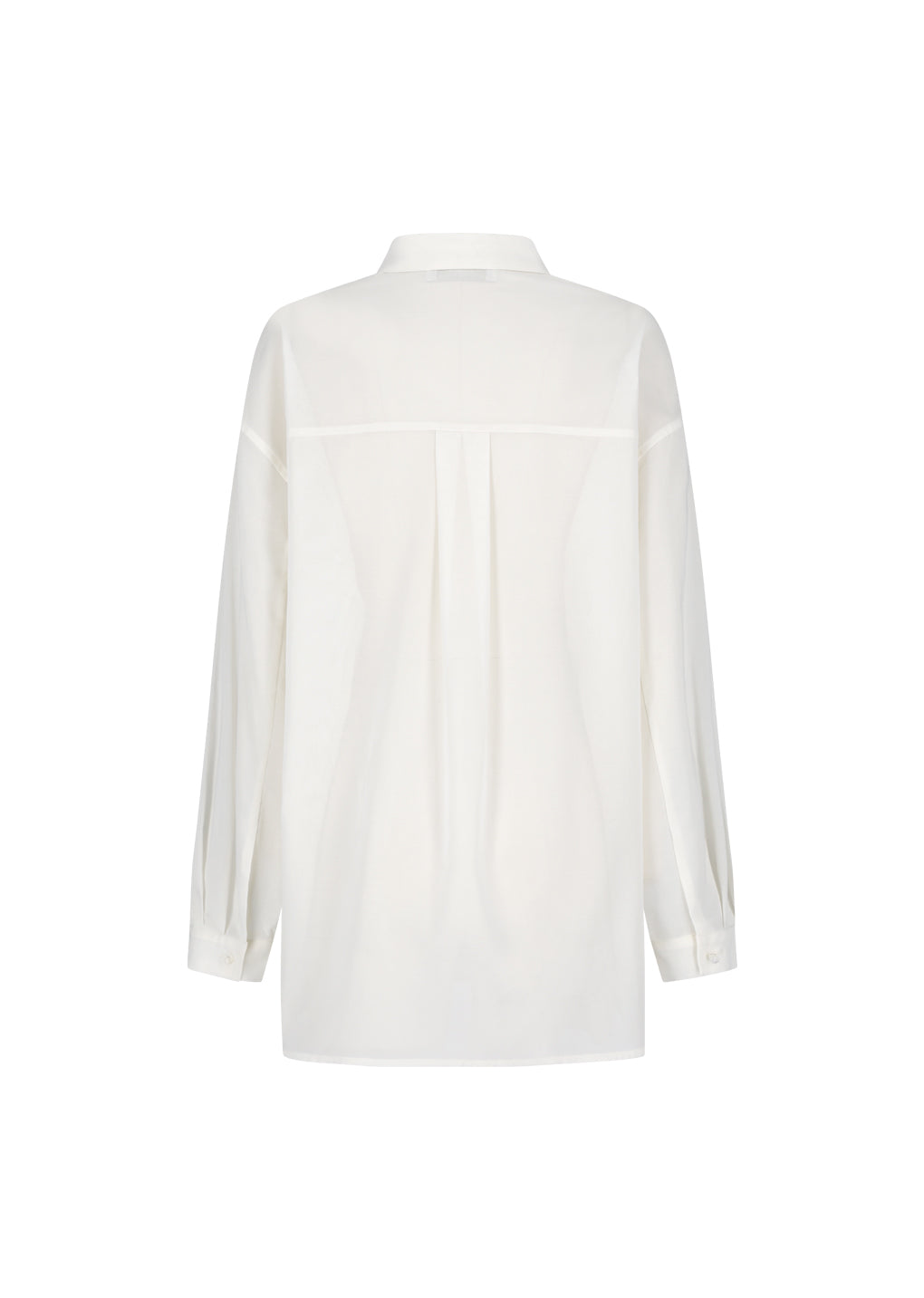 sheer cotton classic shirts, ivory