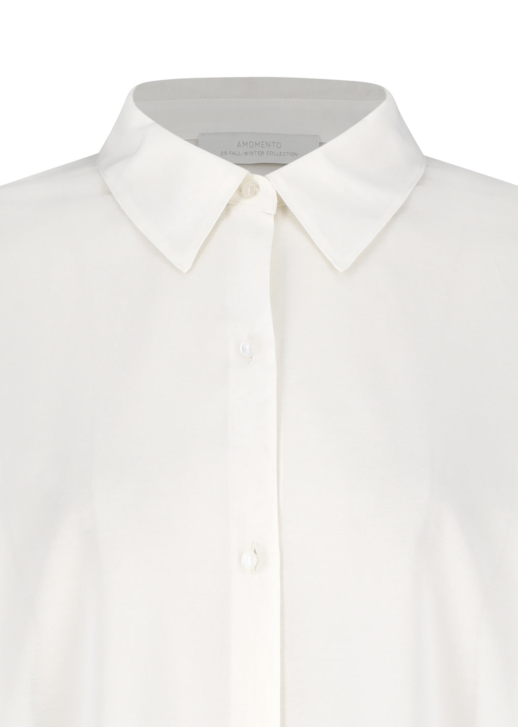 sheer cotton classic shirts, ivory