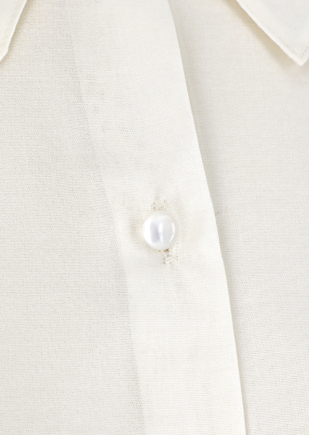sheer cotton classic shirts, ivory