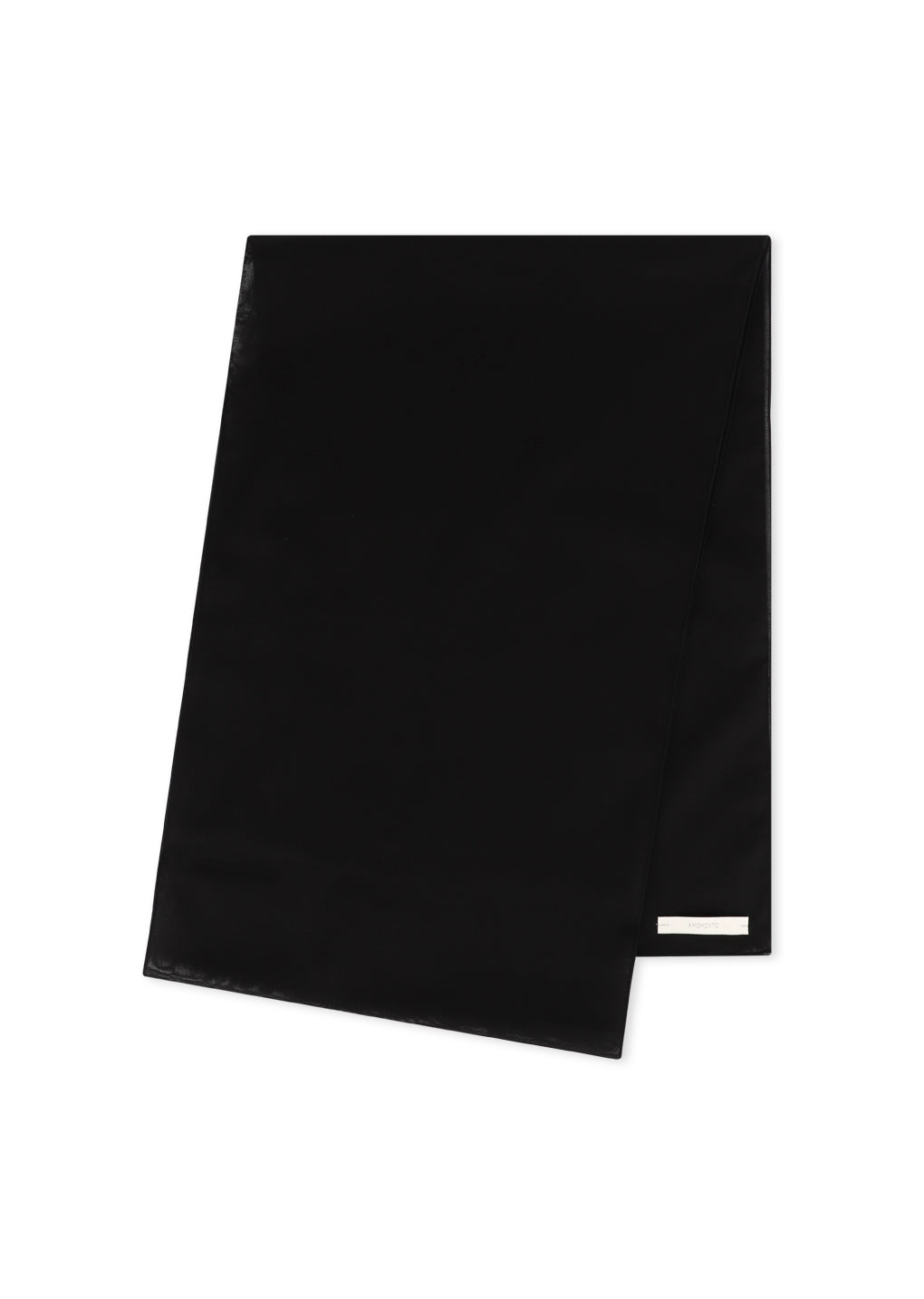 sheer cotton long scarf, black