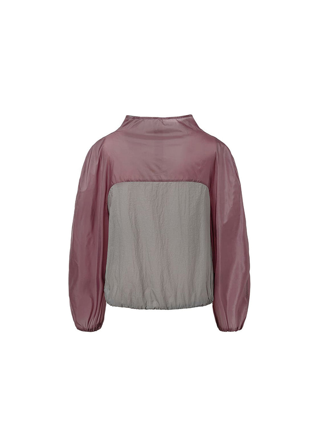 sheer nylon two-way top, purple
