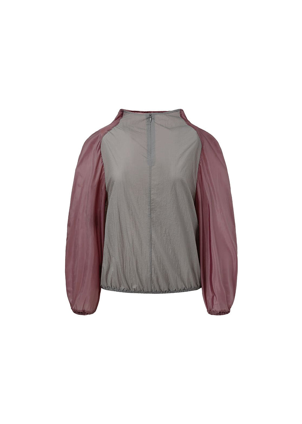sheer nylon two-way top, purple