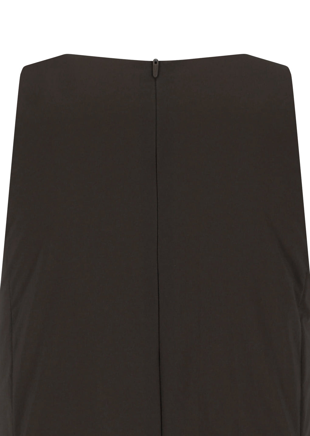 sheer padded volume dress, brown