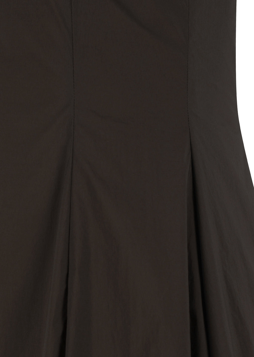 sheer padded volume dress, brown