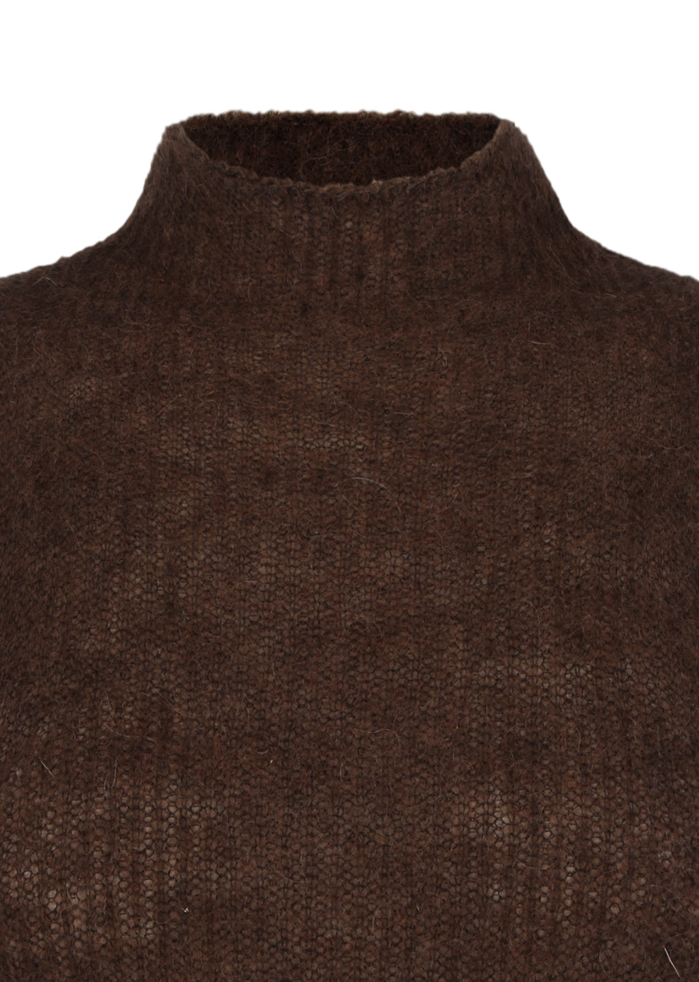 sheer sleeveless top, brown