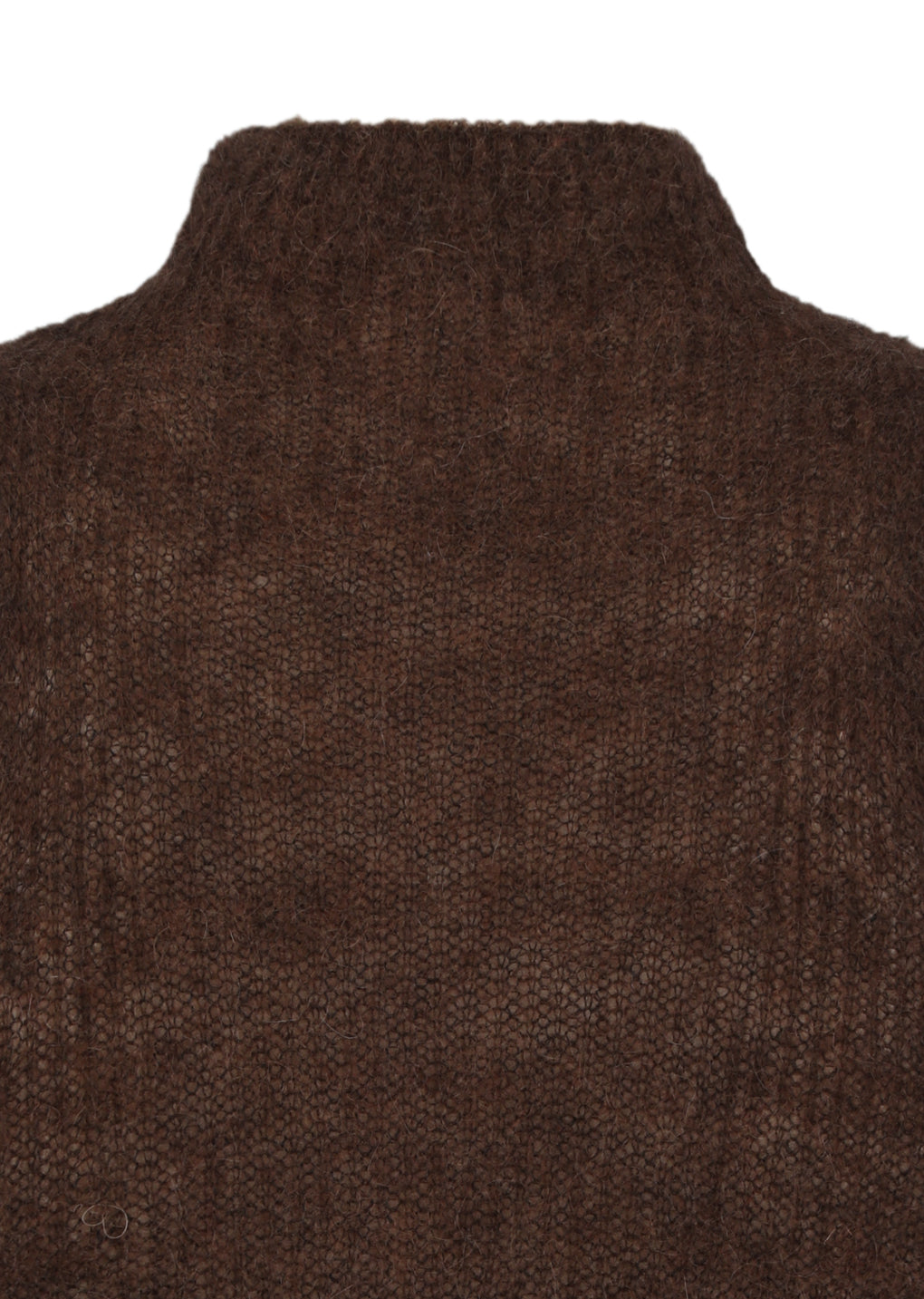 sheer sleeveless top, brown