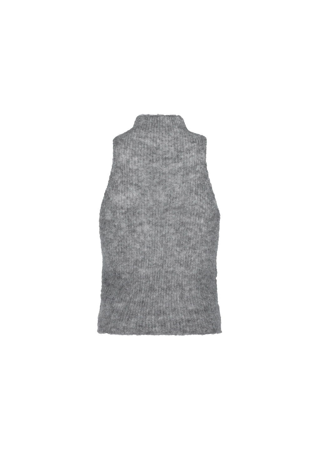 sheer sleeveless top, melange grey hover