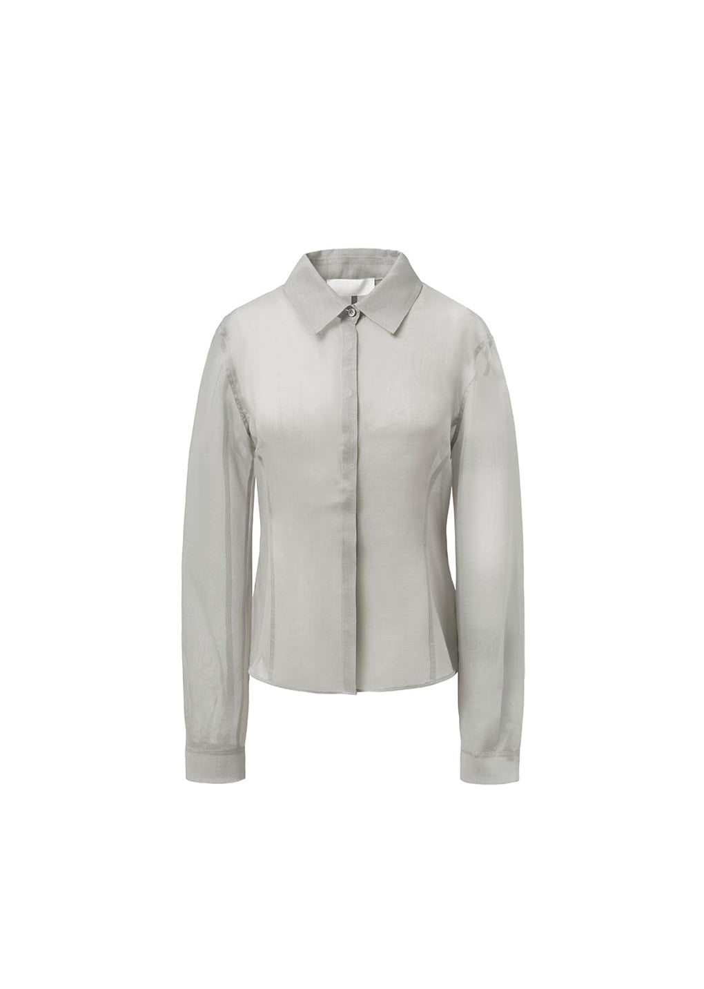 sheer slim fit shirts, grey