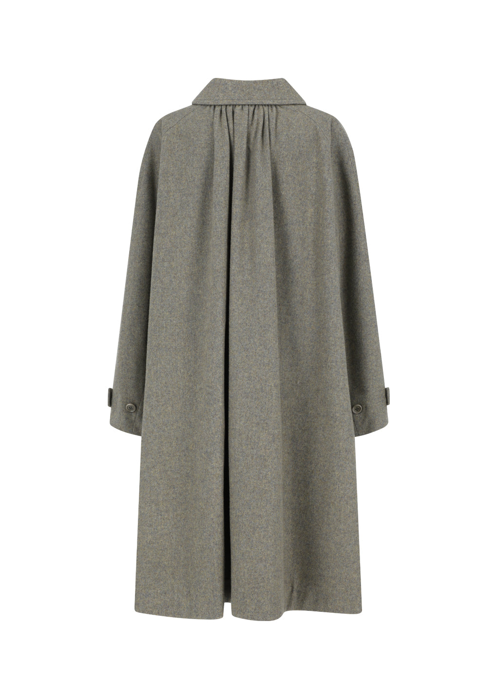 shirring coat, grey blue hover