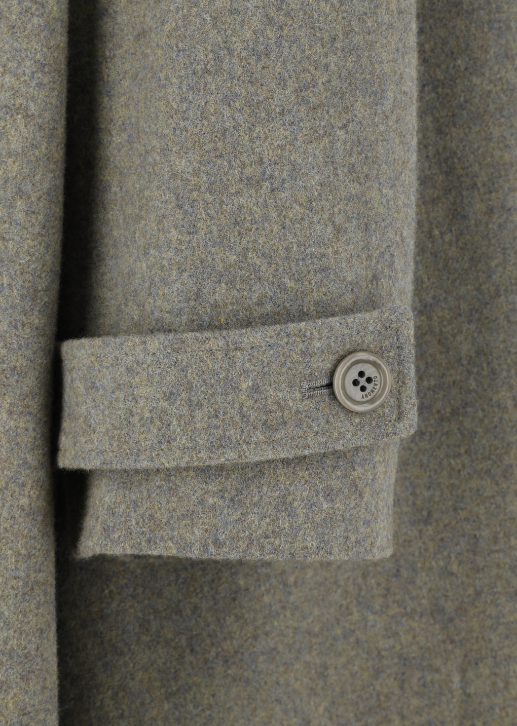 shirring coat, grey blue
