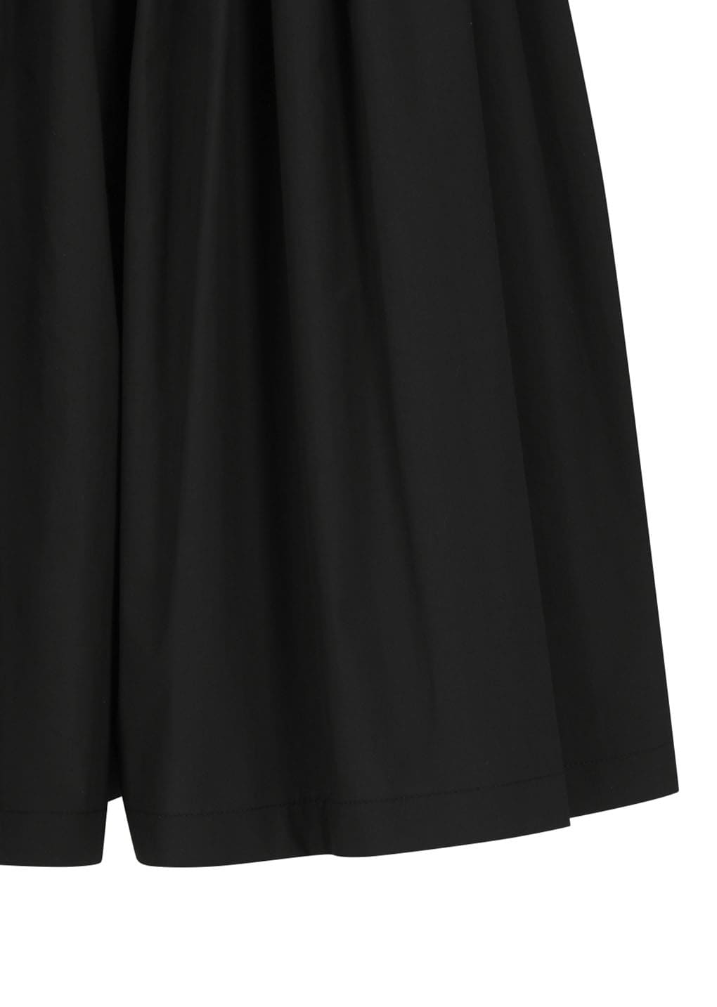 shirring culotte pants, black