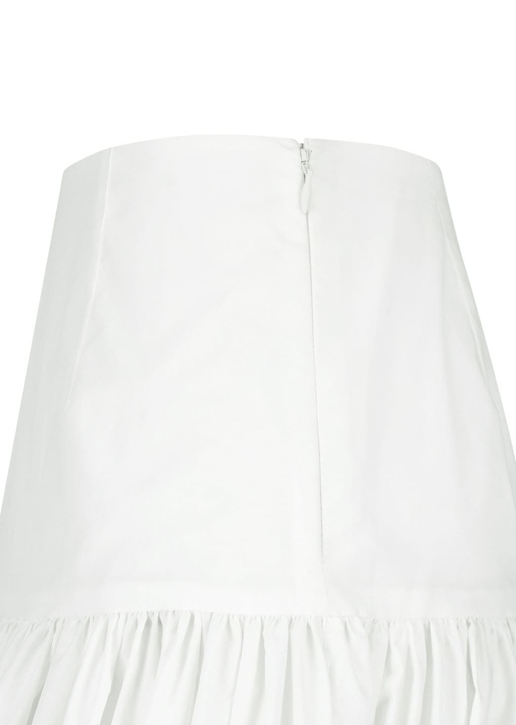 shirring culotte pants, white