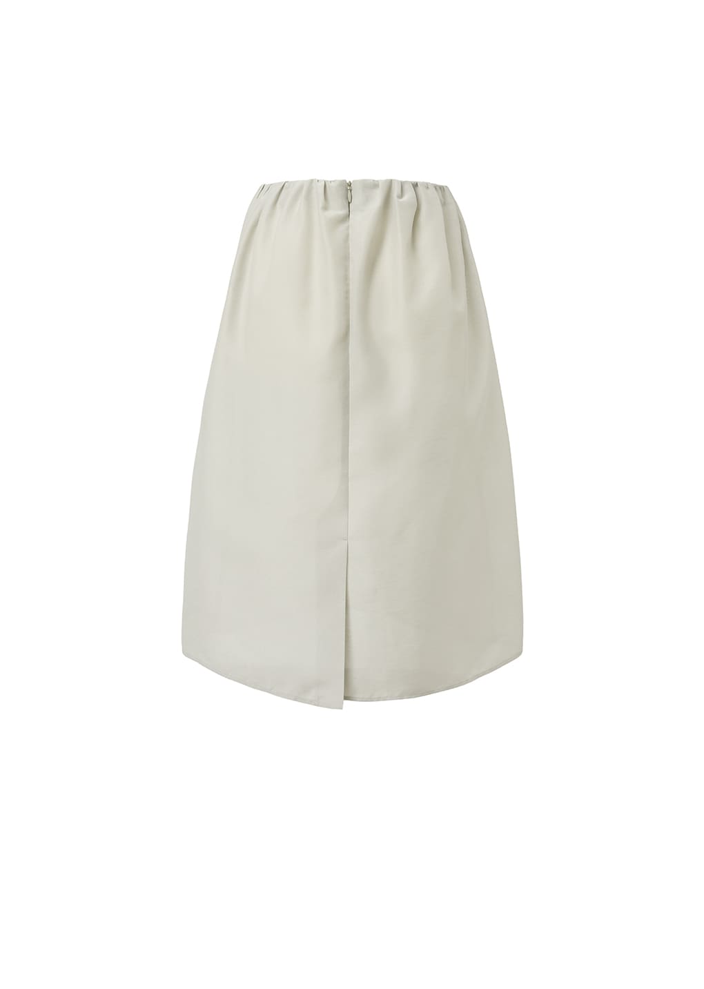 SHIRRING ORGANZA SKIRT, BEIGE