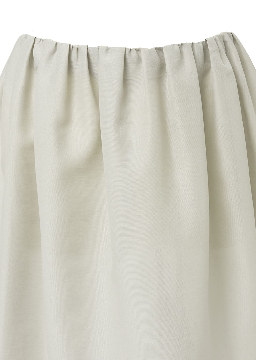 SHIRRING ORGANZA SKIRT, BEIGE