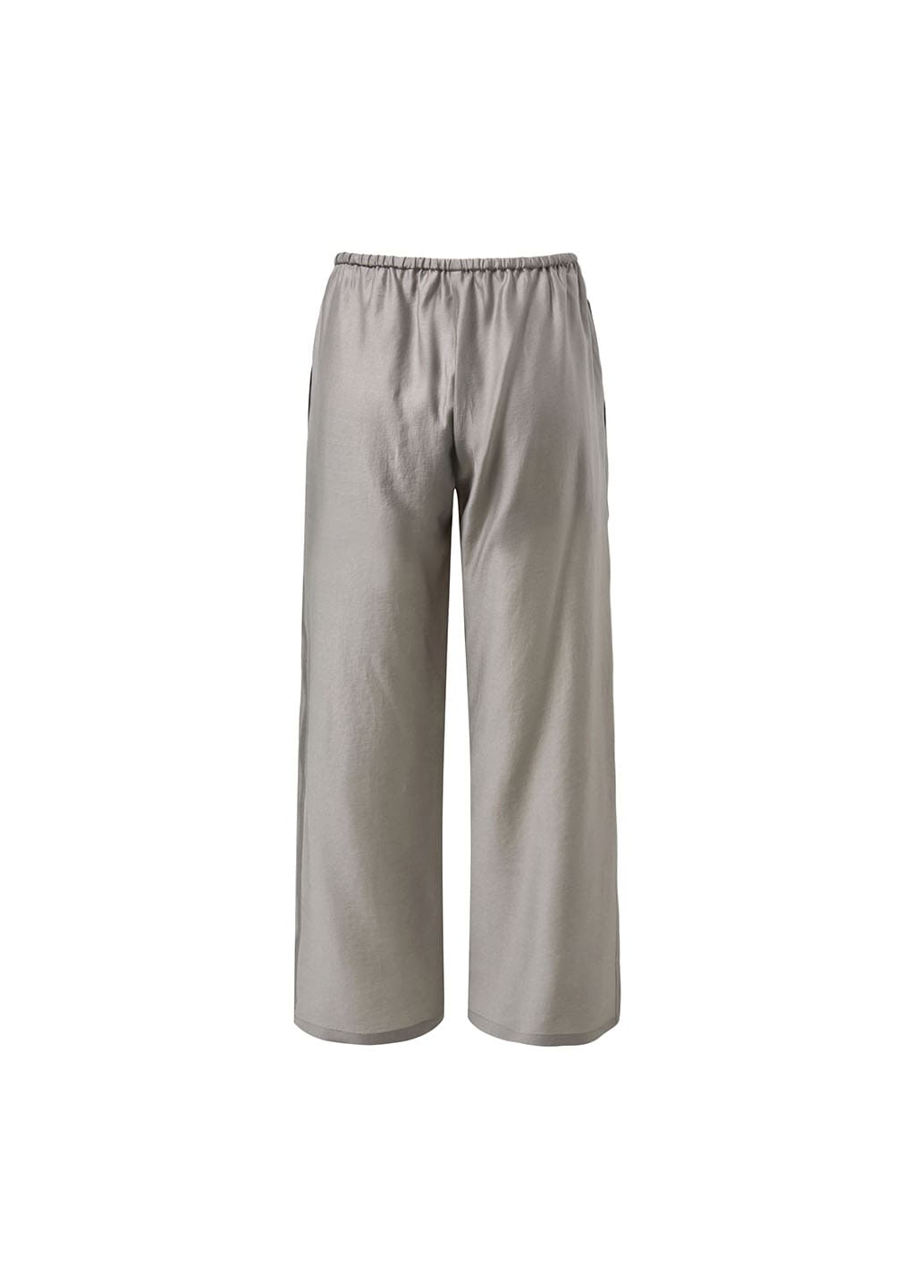 silky banding pants, grey