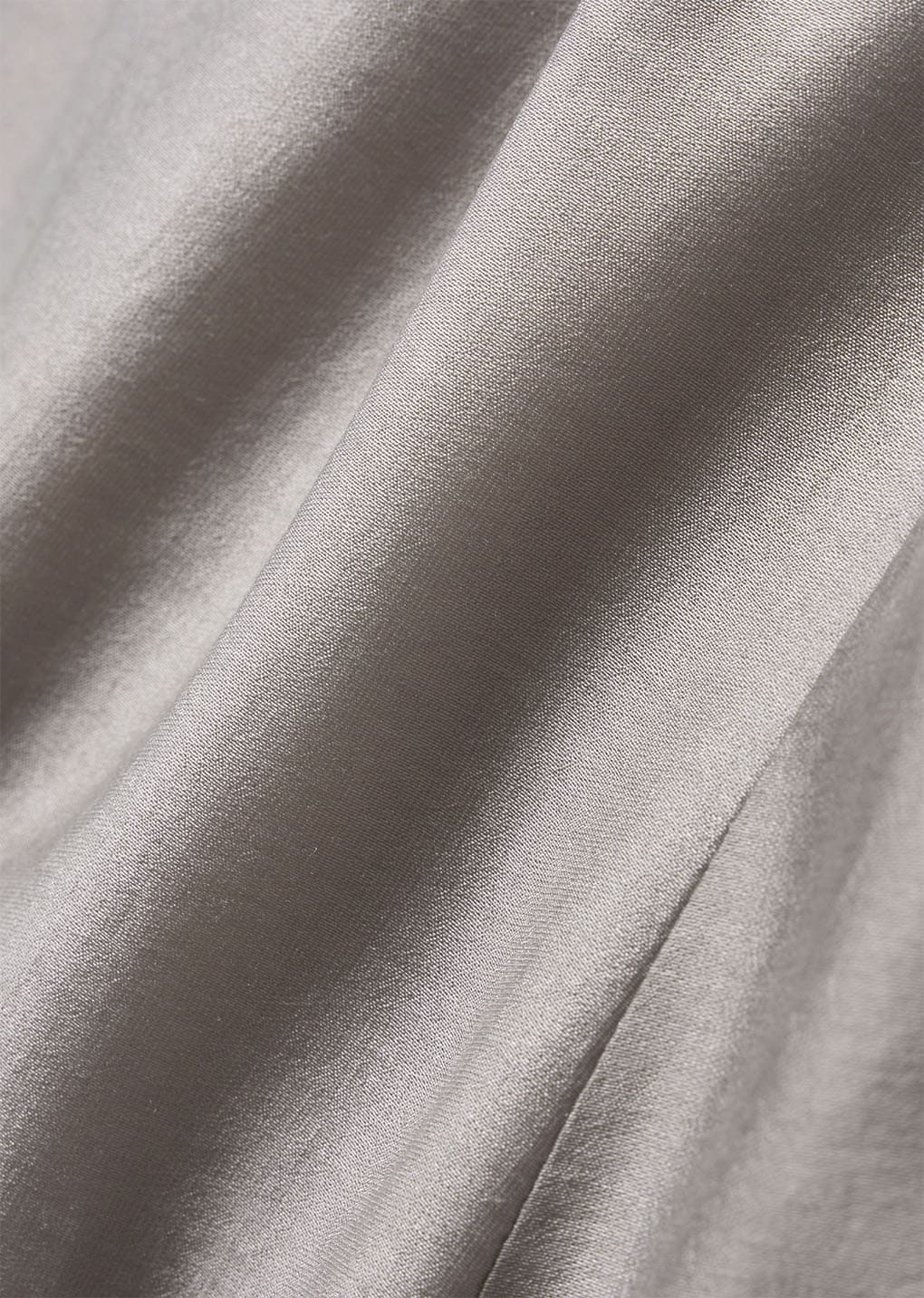 silky banding pants, grey