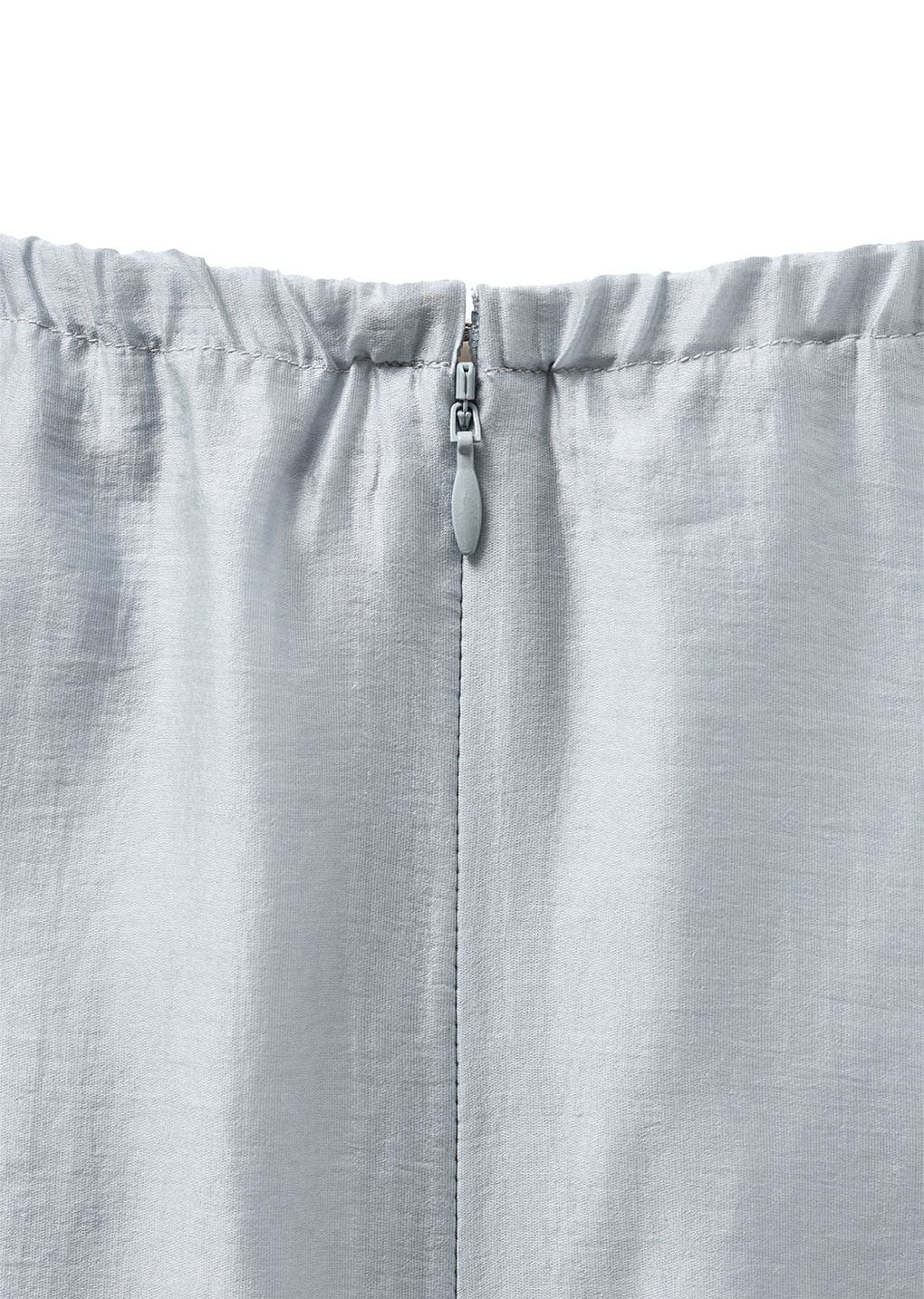 silky midi skirt, blue