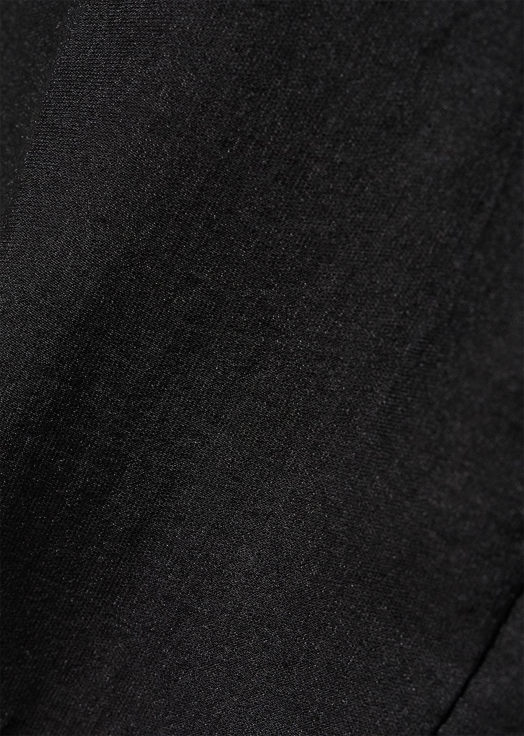 silky oversized half shirts, black