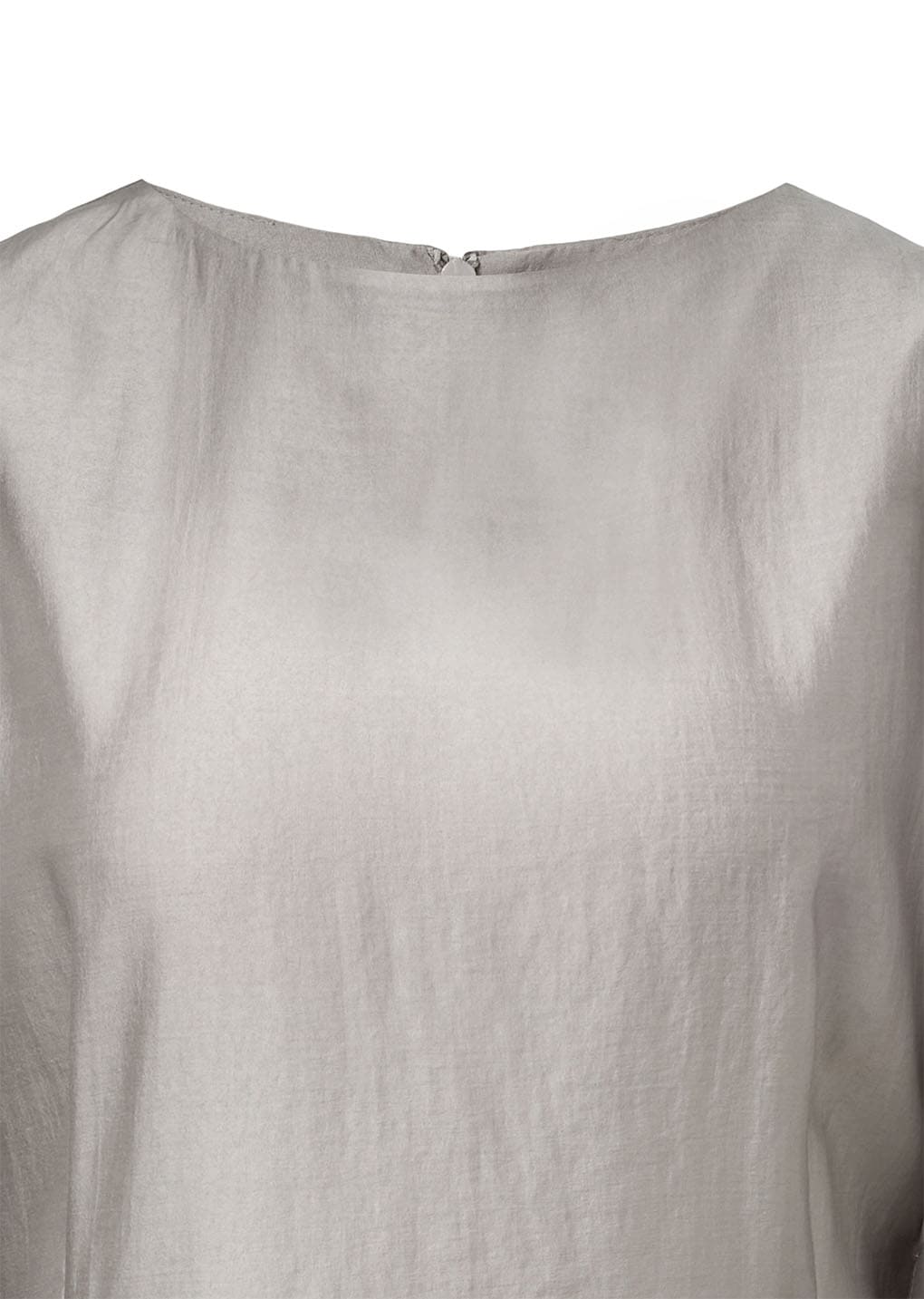 silky oversized half shirts, grey