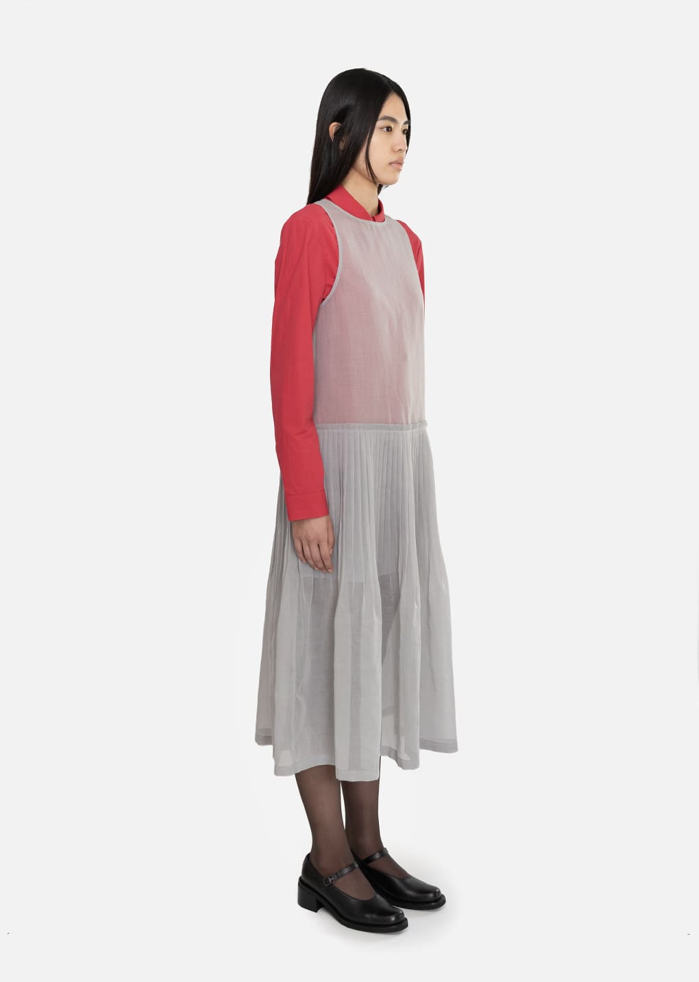 slim shirt, red