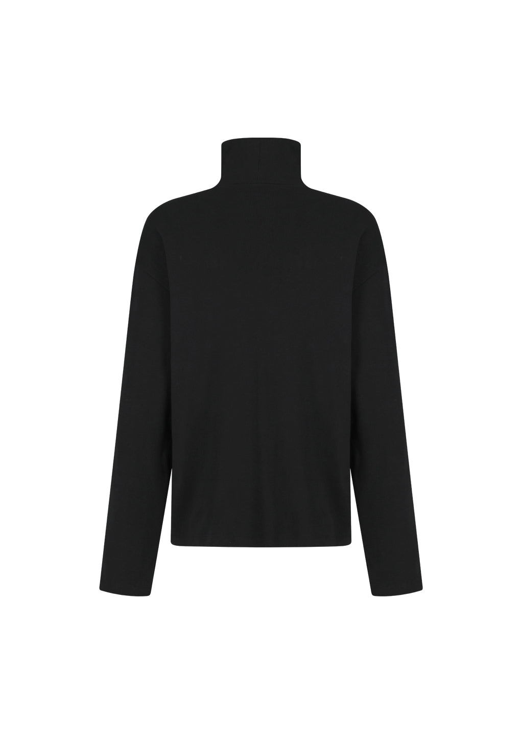 slim fit turtle neck t-shirts, black hover