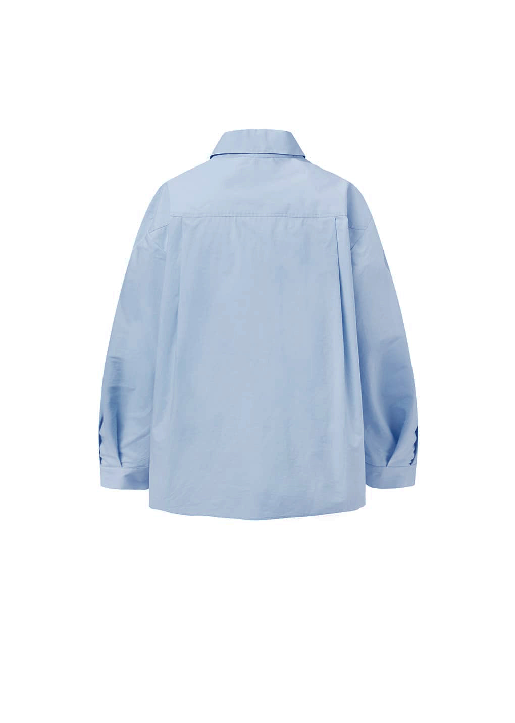 square pocket oversized shirts, light blue
