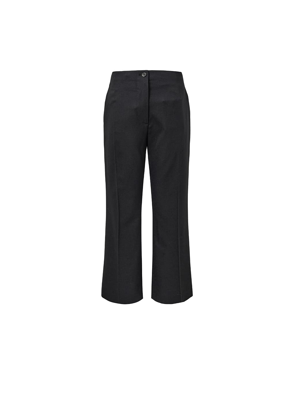 STRAIGHT FIT PANTS, BLACK