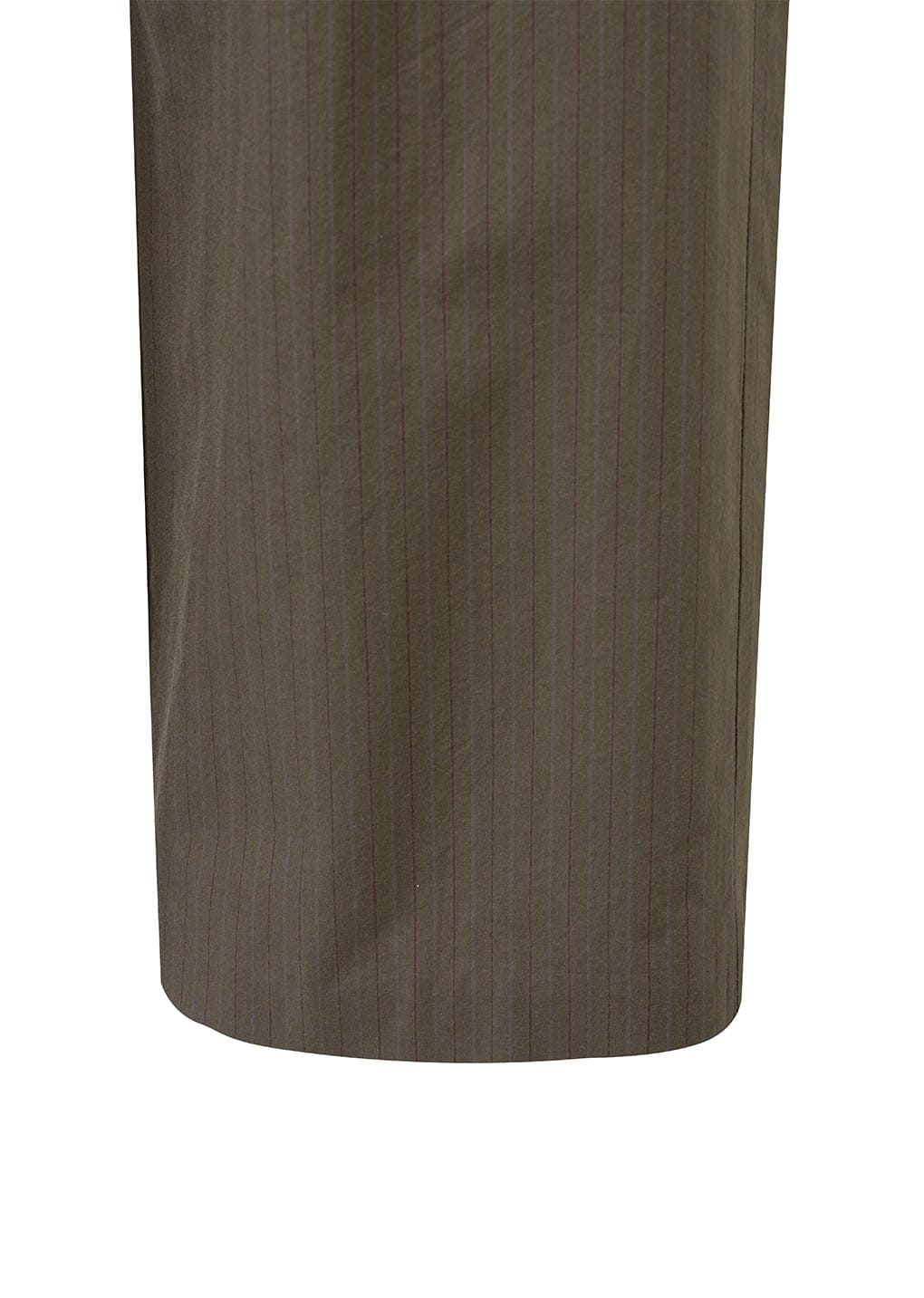 stripe banding pants, brown