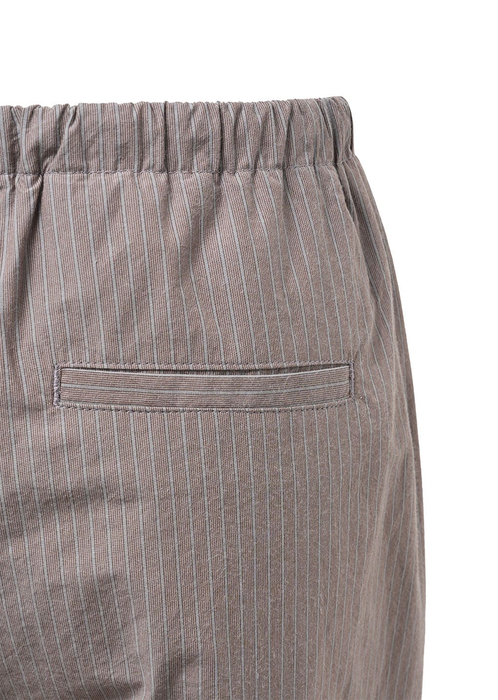 stripe banding pants, grey
