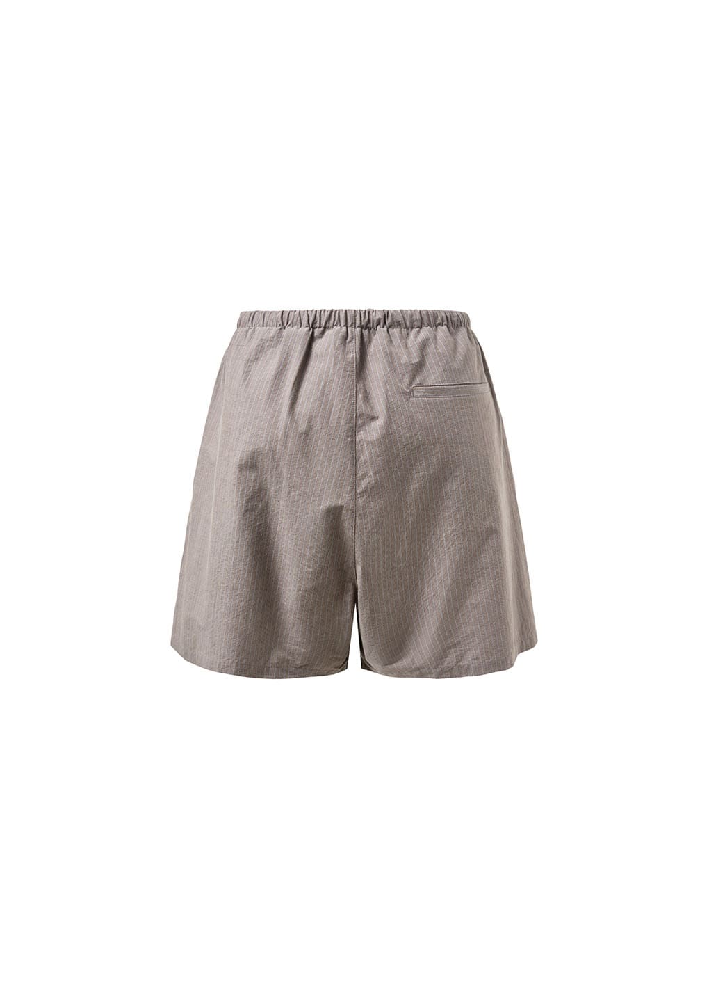 stripe banding shorts, grey