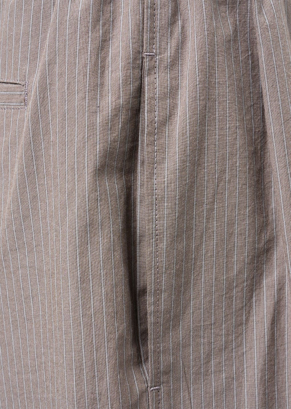 stripe banding shorts, grey