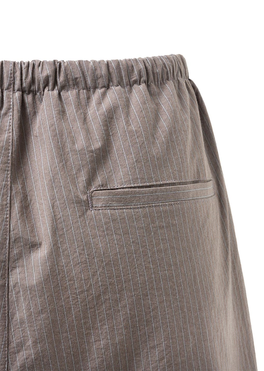 stripe banding shorts, grey