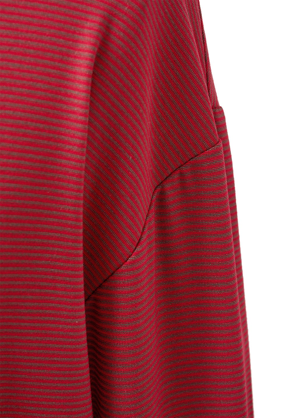 stripe boat neck long sleeve, red