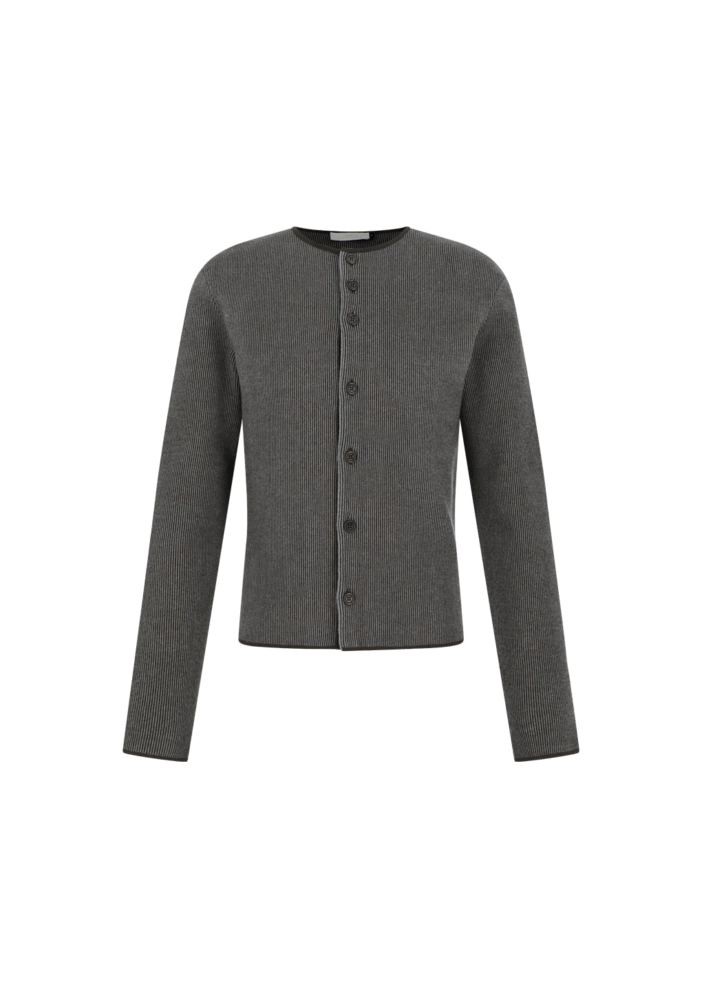 stripe button up cardigan, brown