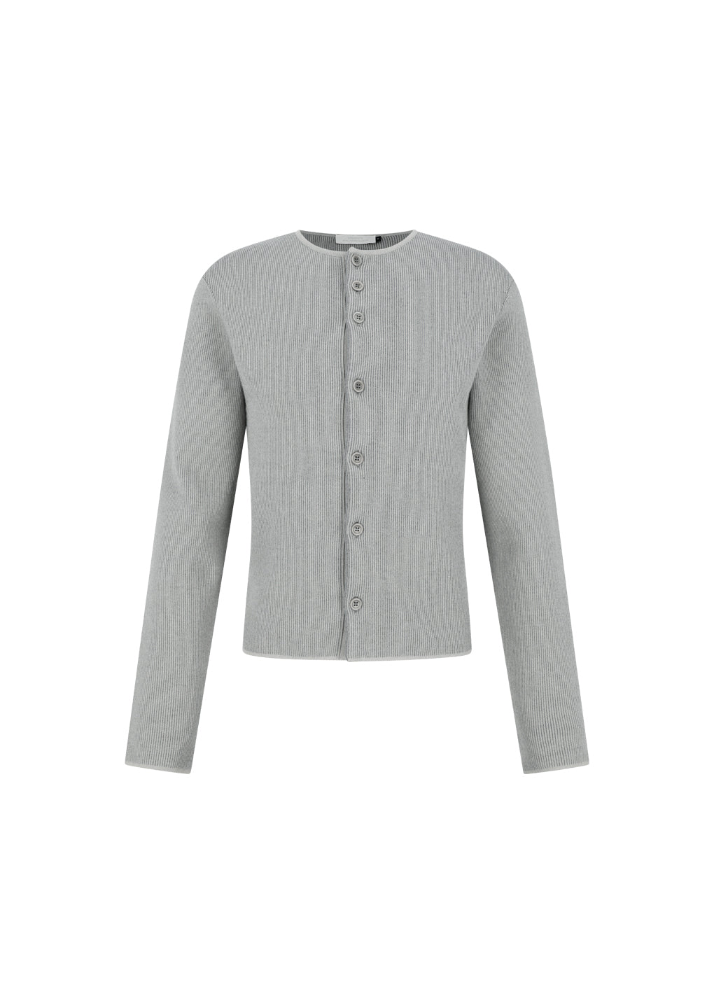 stripe button up cardigan, grey
