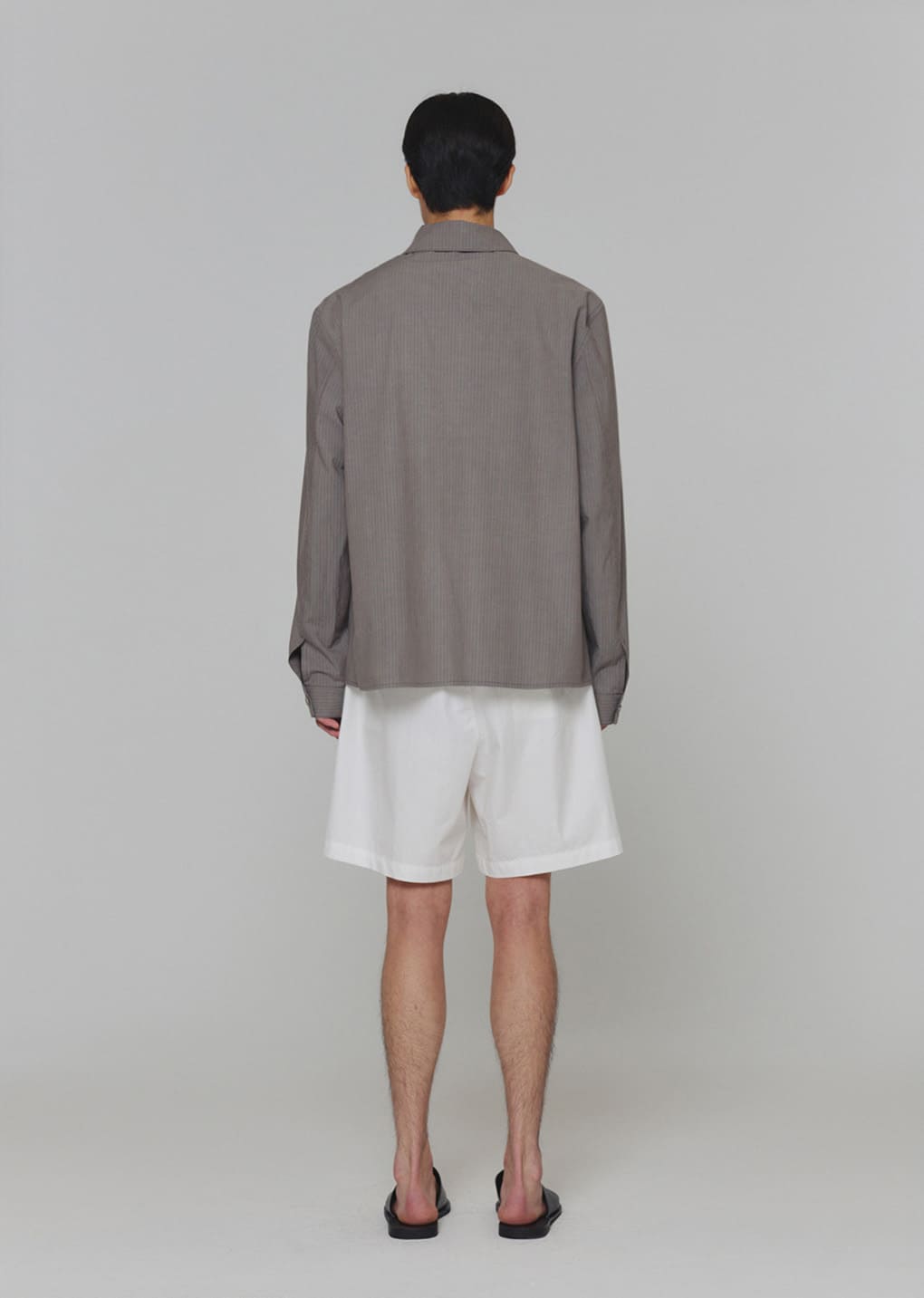 stripe pocket shirts, grey