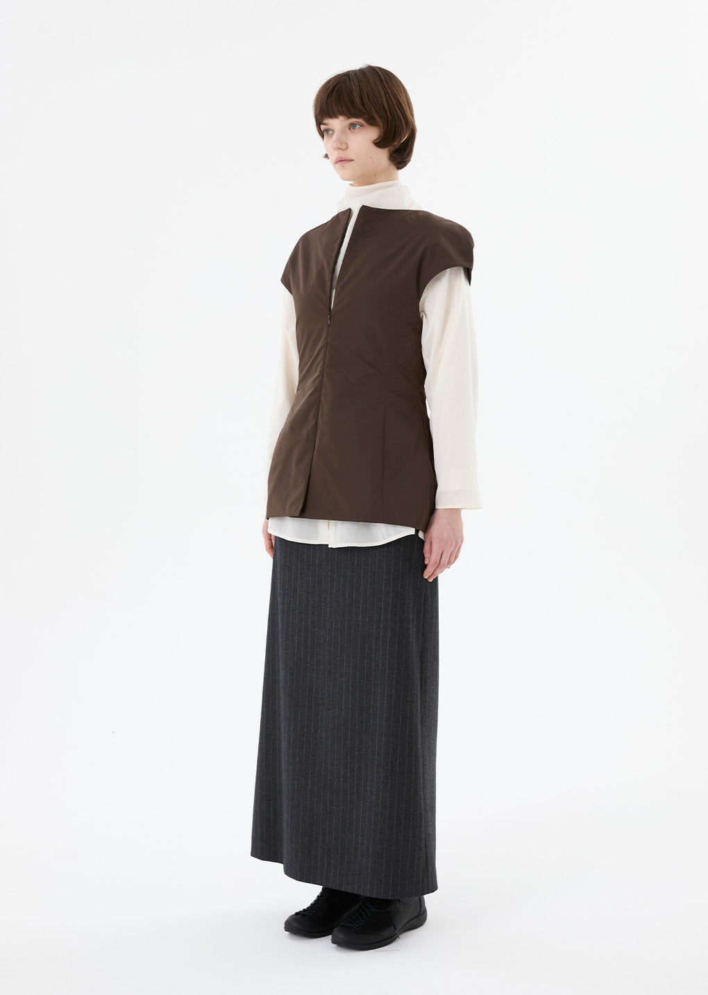 taffeta mini dress, brown