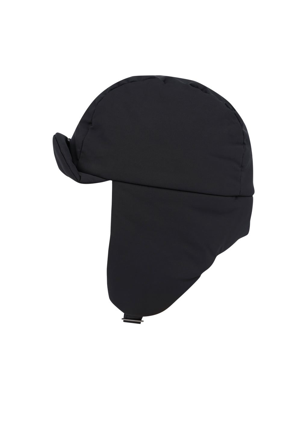 taffeta padded earmuff cap, black