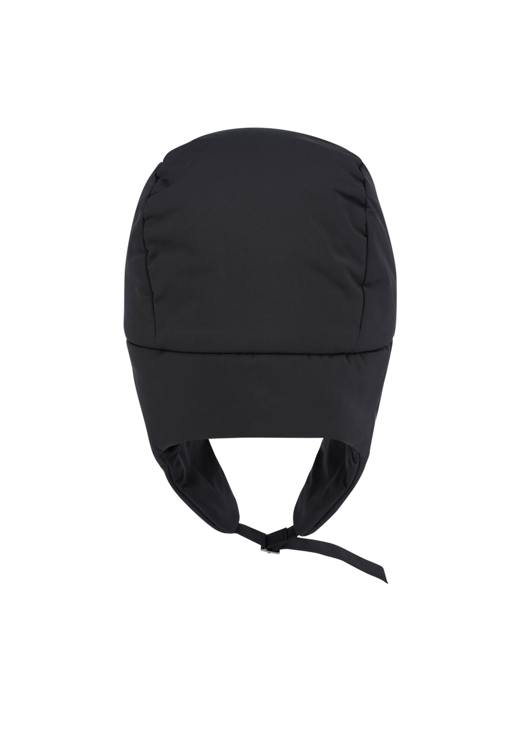 taffeta padded earmuff cap, black