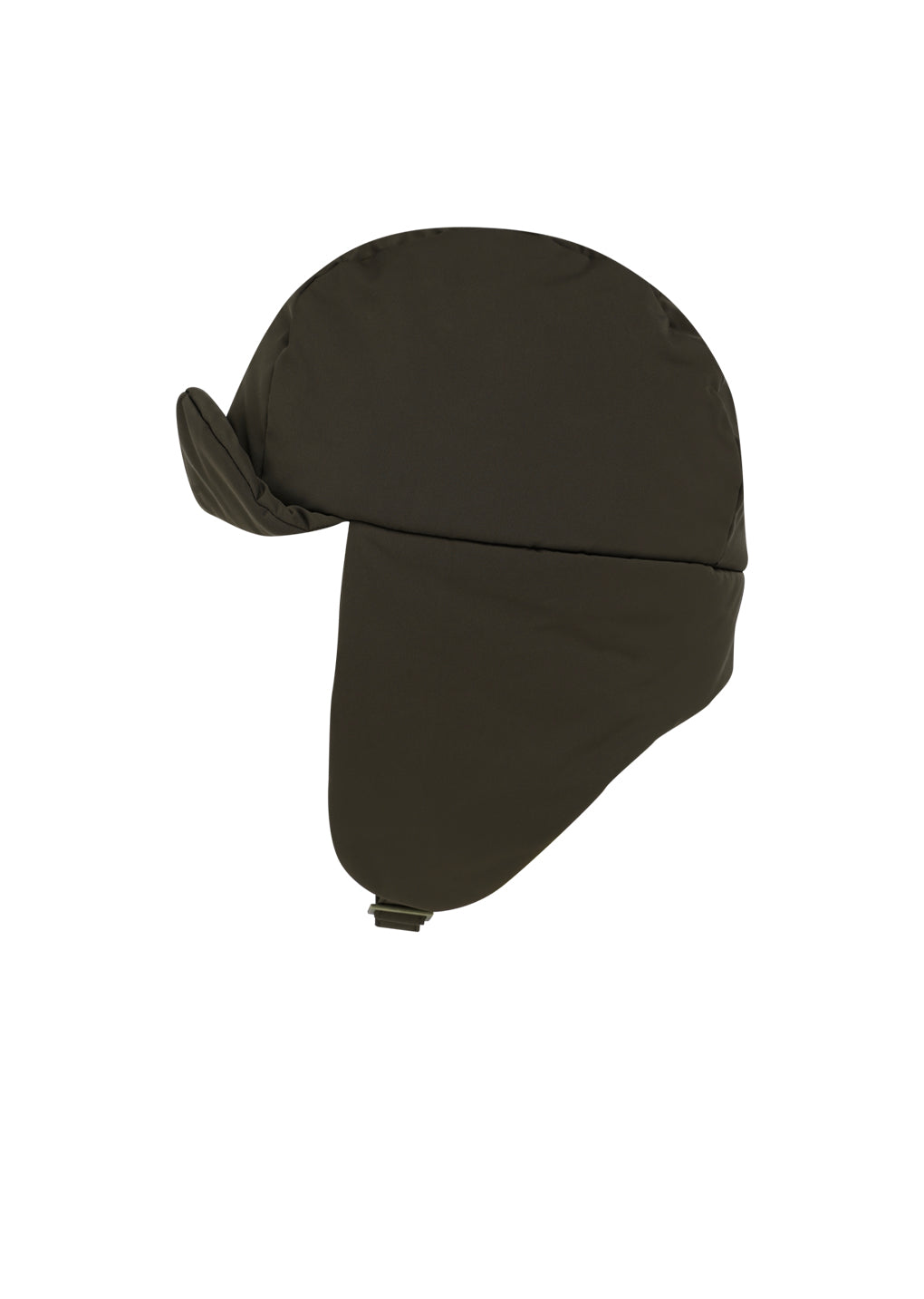 taffeta padded earmuff cap, brown