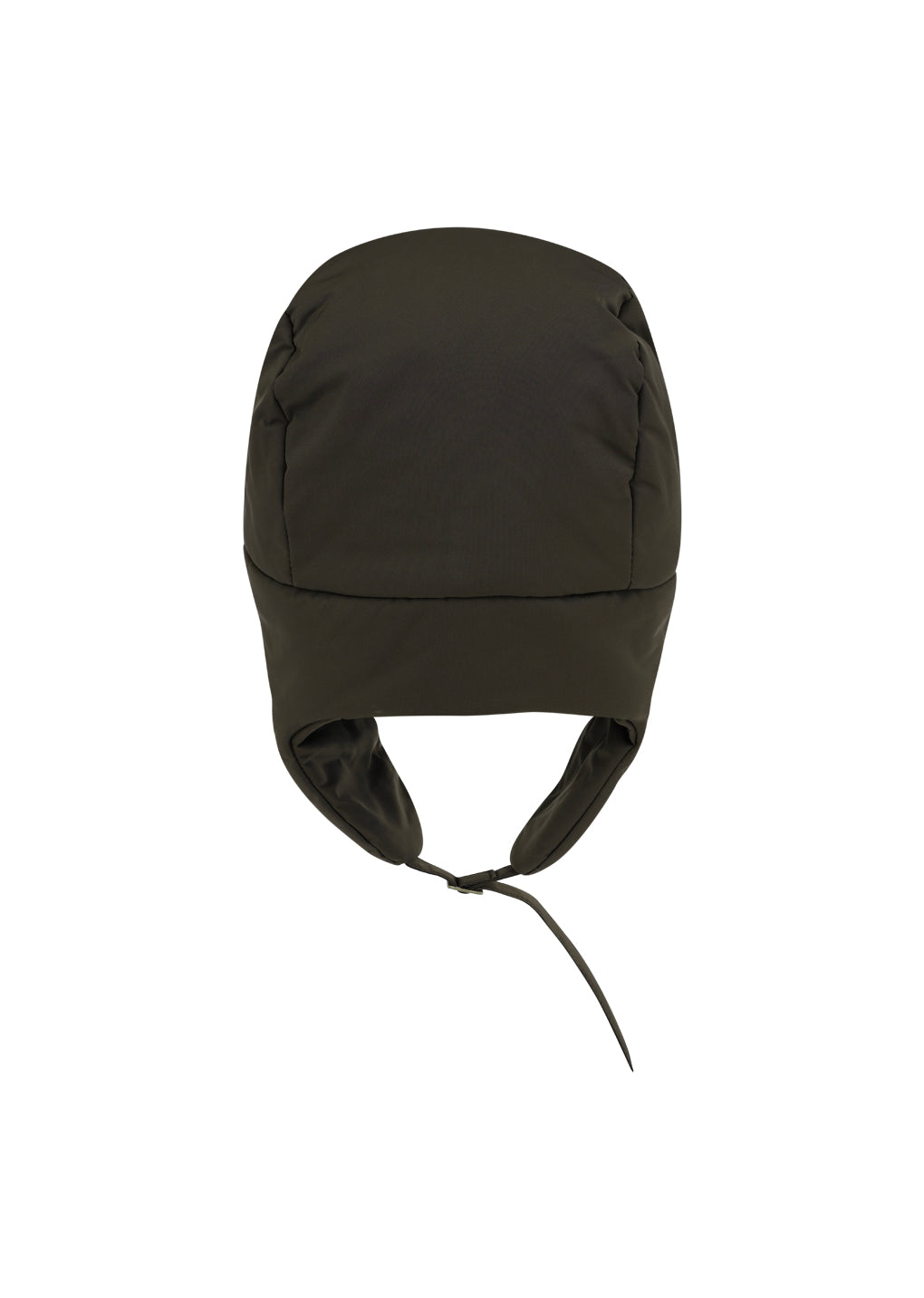 taffeta padded earmuff cap, brown