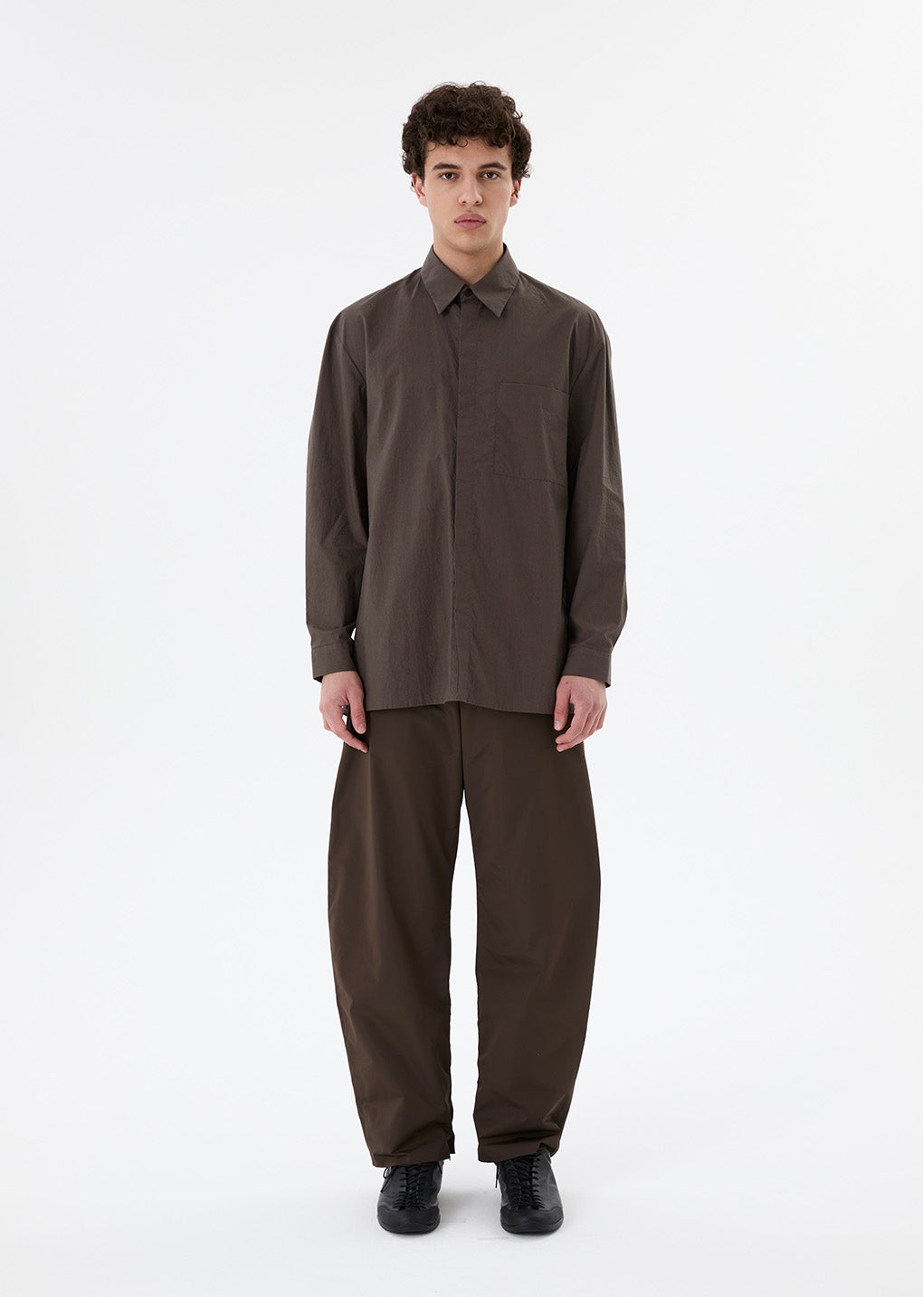 taffeta padded jumper, brown hover