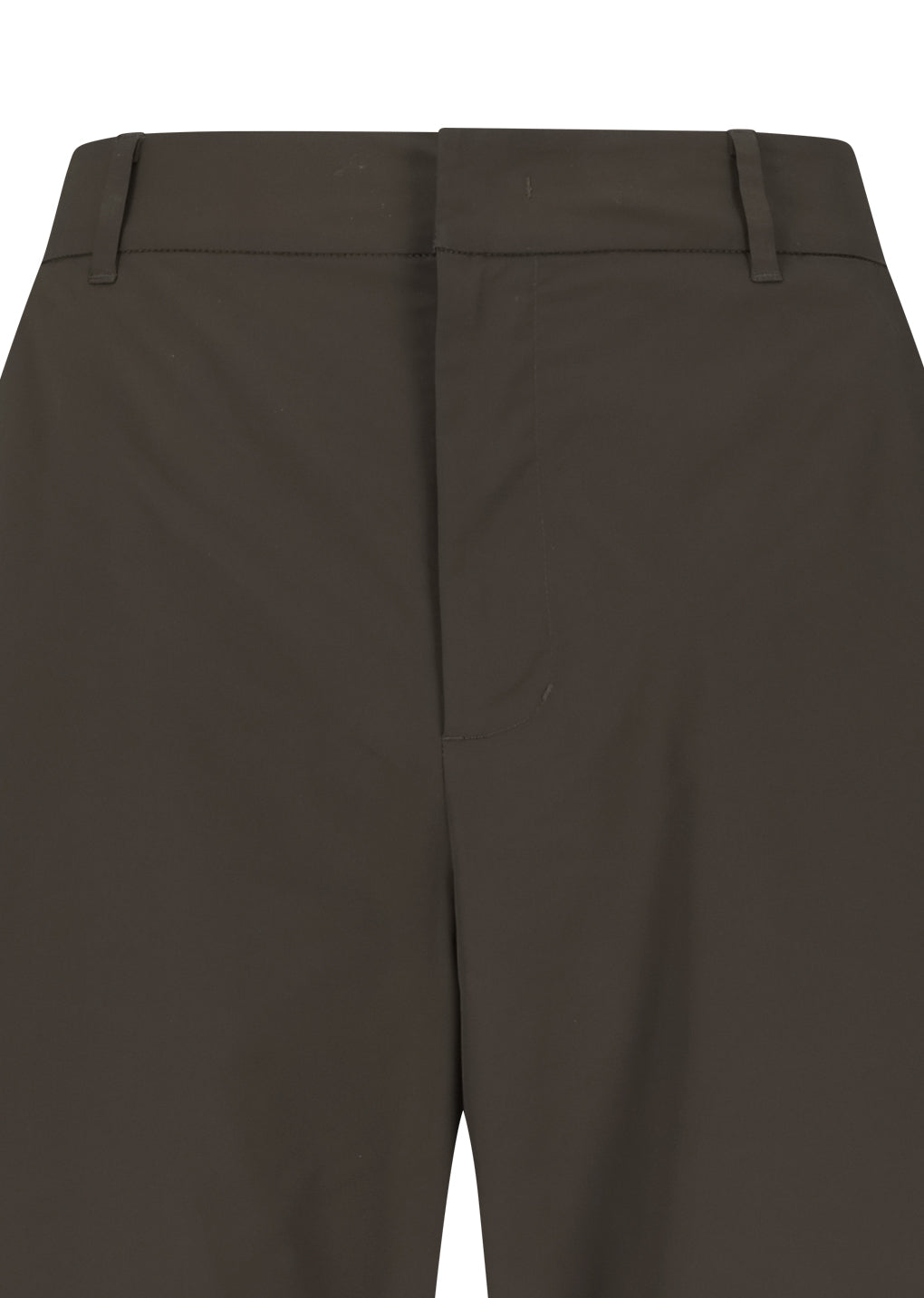 taffeta curved leg pants, brown