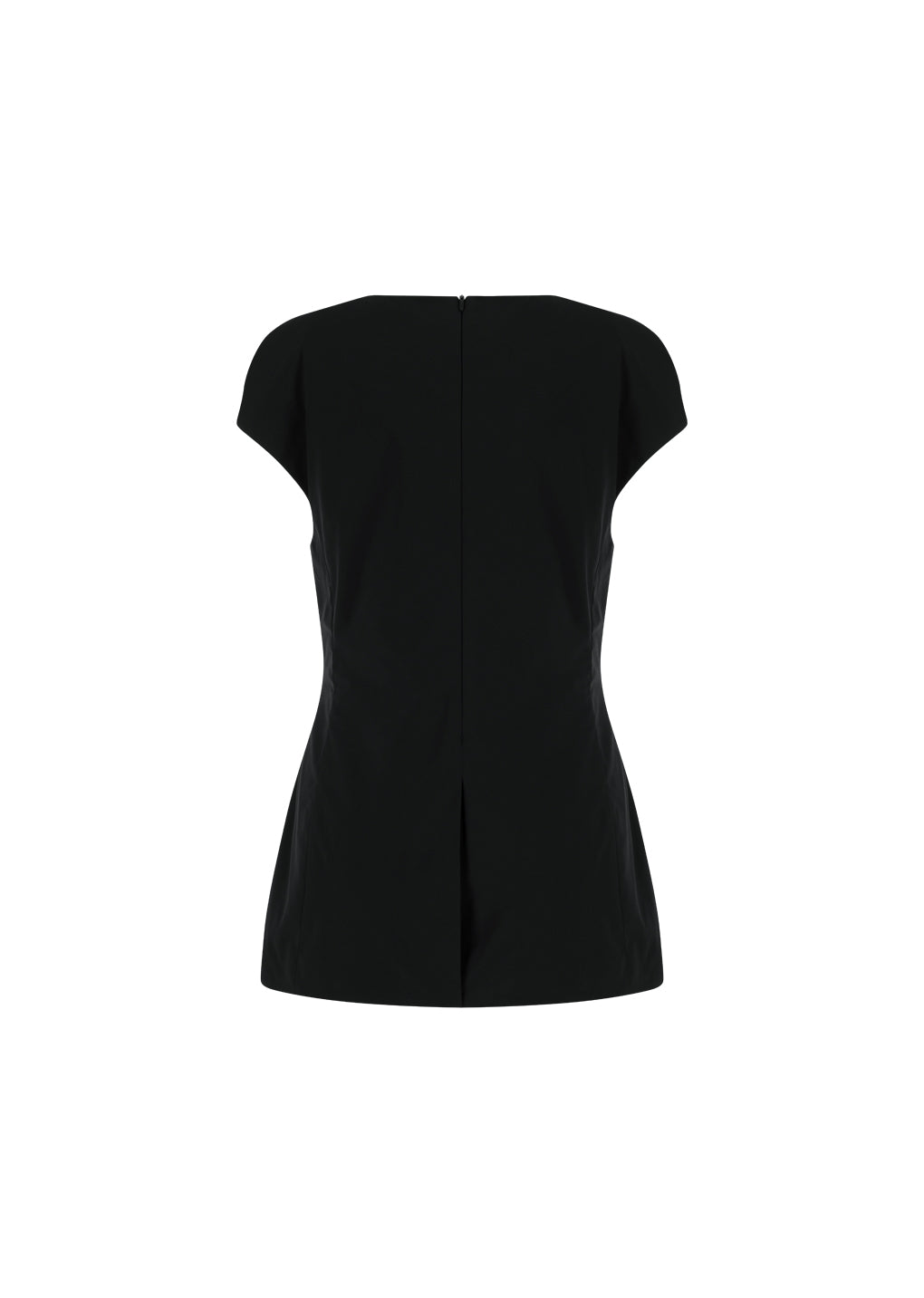 taffeta mini dress, black