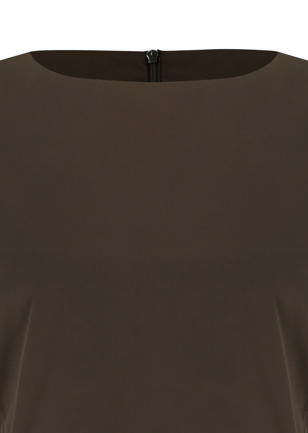 taffeta mini dress, brown